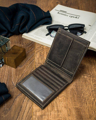 Oryginalny portfel męski skórzany cavaldi®