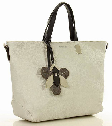 MONNARI Stylowa torba shopper bag jasny szary - min. zamówienie 20 / 50 / 100 szt.