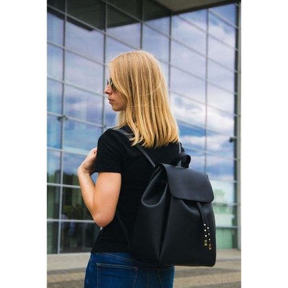 Plecak damski KEMER FB35 Czarny - min. zamówienie 20 / 50 / 100 szt.