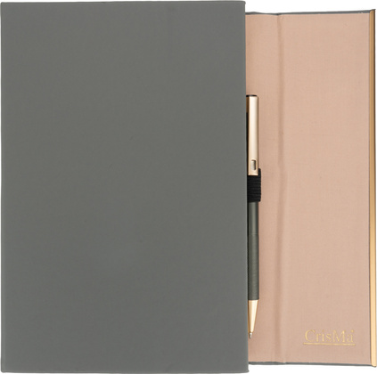 Zestaw notatnik A5 w linie i długopis CrisMa