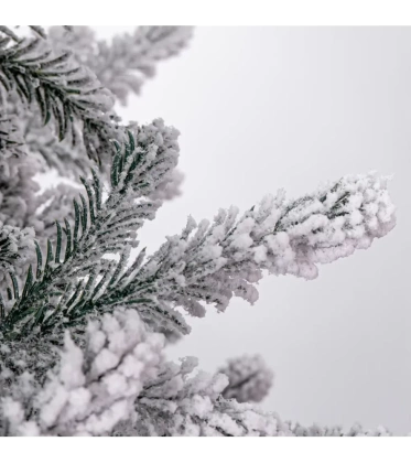 Choinka sztuczna PE12 220 cm biała ośnieżona ze stojakiem