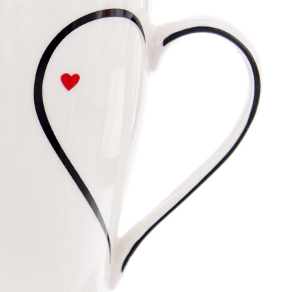 Kubek porcelanowy z uchem 0,38 l do kawy herbaty