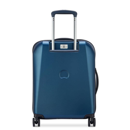 Delsey Promenade Hard mała niebieska walizka kabinowa na kółkach 55 cm
