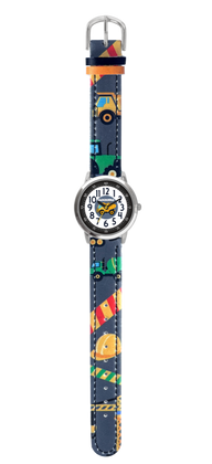 CLOCKODILE Granatowy chłopięcy zegarek KOPARKI