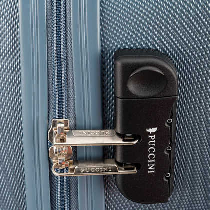 Mała kabinowa walizka PUCCINI PARIS ABS03C 7 Niebieska