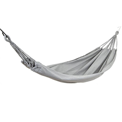 Hamak bez drążka classic 2 osobowy 200 x 150 cm szary stalowy