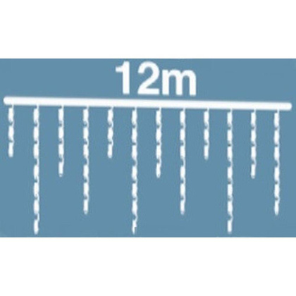 LAMPKI CHOINKOWE KURTYNA ŚWIETLNA ZEW 360 LED STEROWNIK TIMER CIEPŁY BIAŁY KABEL TRANSPARENTNY