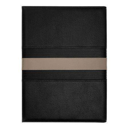 TeczkaA4 Delano Taupe & Black