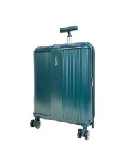 LYS Paris Porto Mała twarda zielona walizka kabinowa na kółkach 55 cm