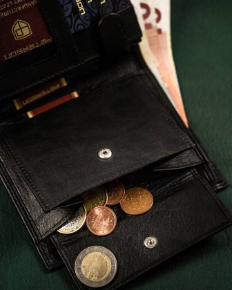 Duży, skórzany portfel męski z systemem rfid