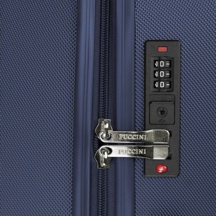 Duża walizka PUCCINI SAN DIEGO ABS025A 7A Granatowa