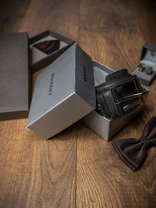 Klasyczny pasek męski z wysokojakościowej skóry naturalnej