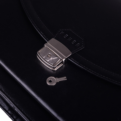 Teczka męska skórzana KEMER B 580/BY Czarna - min. zamówienie 20 / 50 / 100 szt.