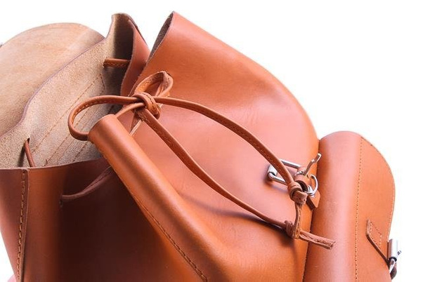 Ogromny plecak skórzany KEMER VOOC Vintage P40 koniak