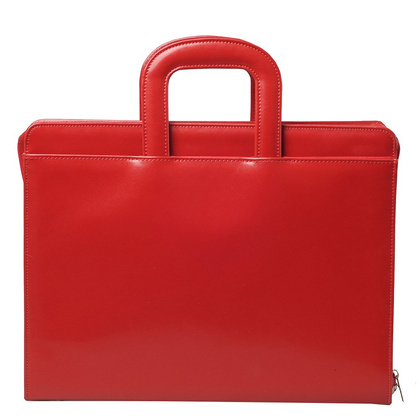 Aktówka skórzana KEMER B II-33/DW Czerwona