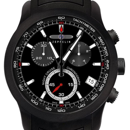 Zegarek Zeppelin Night Cruise 7290-2 Quarz Czarny