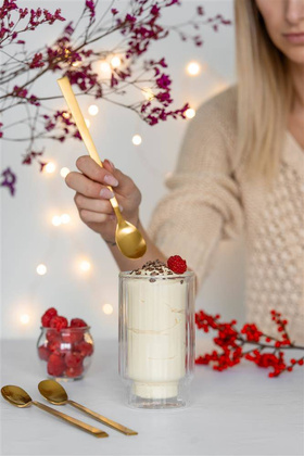 Łyżeczka coctailowa Vita matowa gold 7794