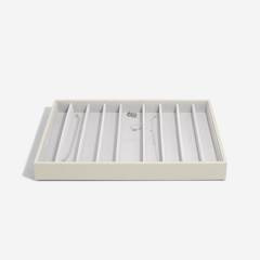 Szkatułka na naszyjniki Stackers 9 komorowa supersize jasnobeżowa