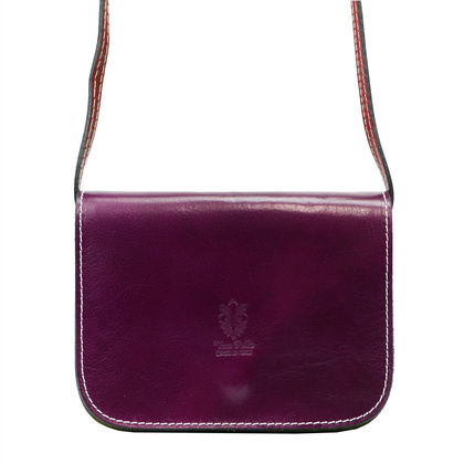 Torebka damska skórzana KEMER 43 Fuksja