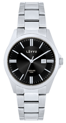 LAVVU Zegarek ze szkłem szafirowym HALLAND Dark Grey