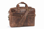 Torba skórzana męska na laptopa VOOC RDW5 brązowa