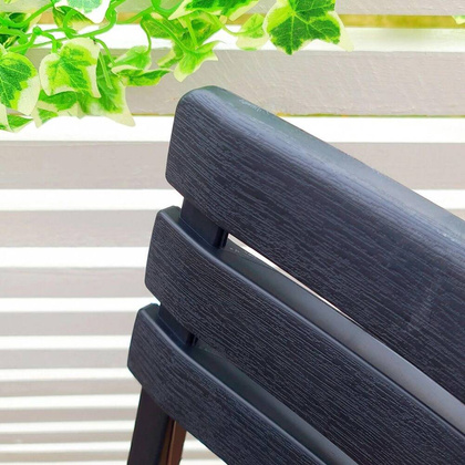 ZESTAW 4 KRZESEŁ CATERINGOWYCH PLASTIKOWY SKLADANCYH KOMODO ANTRACYT KPL.