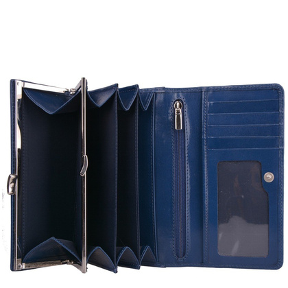 Portfel damski skórzany KEMER D42 Granat - min. zamówienie 20 / 50 / 100 szt.