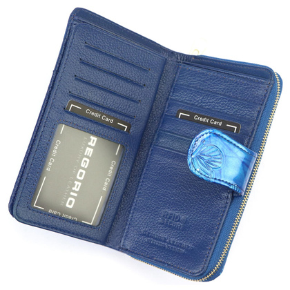 Portfel damski skórzany PELLUCCI BTS-116 Popiel