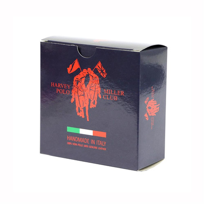 Pasek męski skórzany Harvey Miller 012/35 ciemny brąz