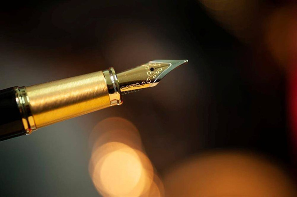 Pióro wieczne EXO Aries, czarny, wykończenia złote