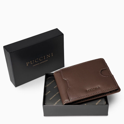 Portfel męski skórzany PUCCINI VULCANO VC92524 2 Brązowy
