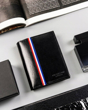 Duży portfel męski bez zapięcia zewnętrznego