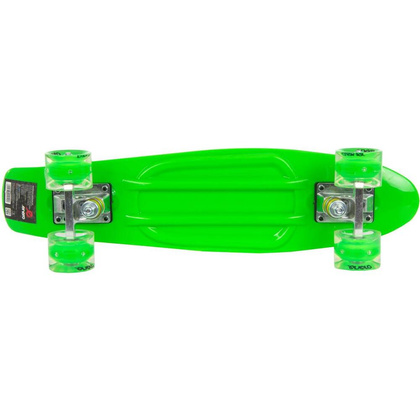 Deskorolka Plastikowa 22" Enero Zielona Led