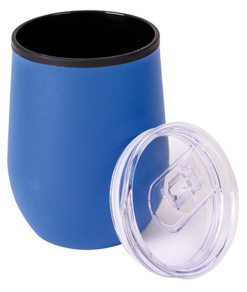 Kubek termiczny BOWLY, niebieski, poj. ok. 300 ml.