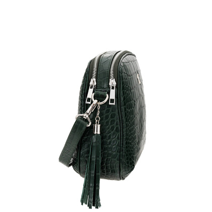 Skórzana listonoszka Canaletto z tłoczeniem krokodyla – styl i funkcjonalność TD808s114