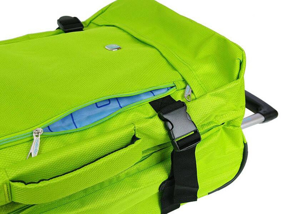 Torba podróżna na kołach DIELLE Zielona