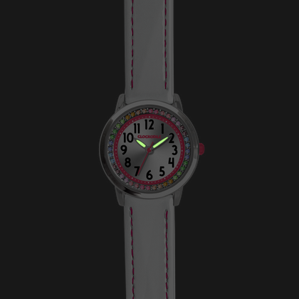 CLOCKODILE Biały zegarek dla dziewczynek z kamieniami