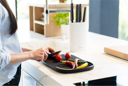 Dwustronna deska do krojenia Livio czarna 8364