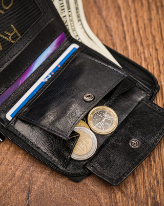 Portfel męski skórzany na karty