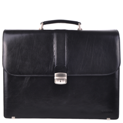 Teczka męska skórzana KEMER T3 Czarna - min. zamówienie 20 / 50 / 100 szt.