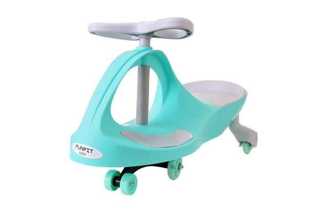 Jeździk Grawitacyjny FUNFIT KIDS ze świecącymi kołami LED Zielony