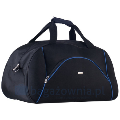 Torba podróżna podręczna KEMER 221 Czarno niebieska - min. zamówienie 20 / 50 / 100 szt.