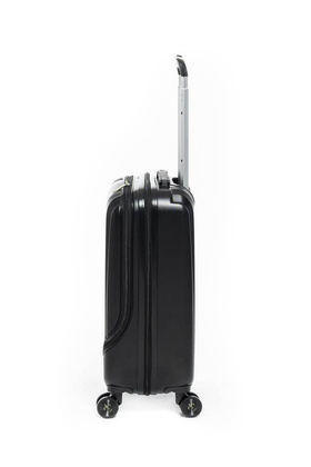 LYS Paris Tunis Mała twarda czarna walizka kabinowa na kółkach 55 cm