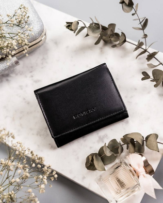 Skórzany portfel z zewnętrzną portmonetką