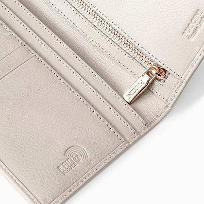 Portfel damski skórzany PUCCINI ZEN ZN9202 6A Beżowy