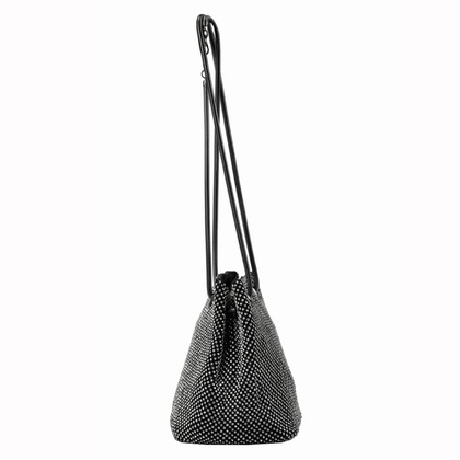 Jakościowa torebka damska z tworzywa Jessica 1715 czarna