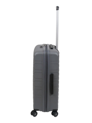 Walizka DIELLE 100 4k 66cm średnia szara PP z poszerzeniem