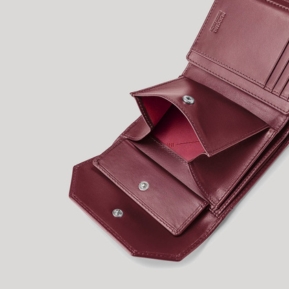 Portfel damski skórzany PUCCINI VULCANO VC90150 3B Bordowy