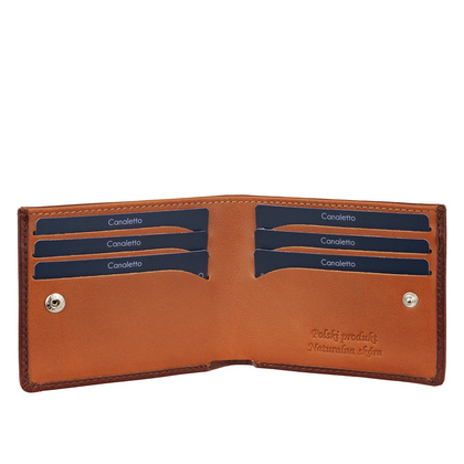 Mały portfel męski Canaletto ze skóry naturalnej z RFID – elegancja i bezpieczeństwo PD1167s40108 RFID