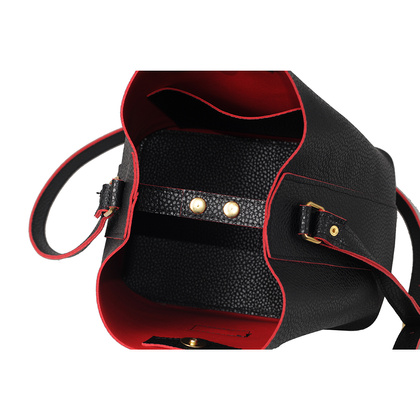 Torebka damska KEMER 796 Czarno czerwona - min. zamówienie 20 / 50 / 100 szt.